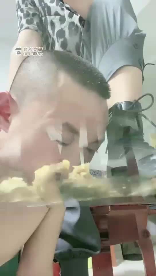 高清 口水喂食处狗
