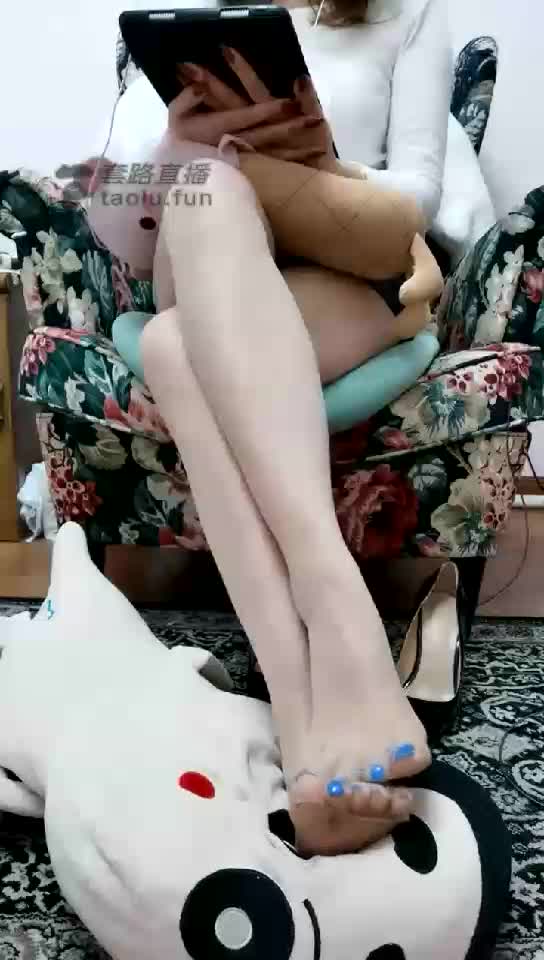 漂亮丝袜脚下的狗脸