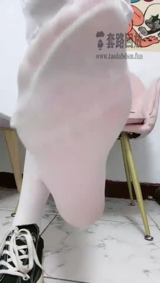 第一视角 红绿灯 帆布鞋白袜