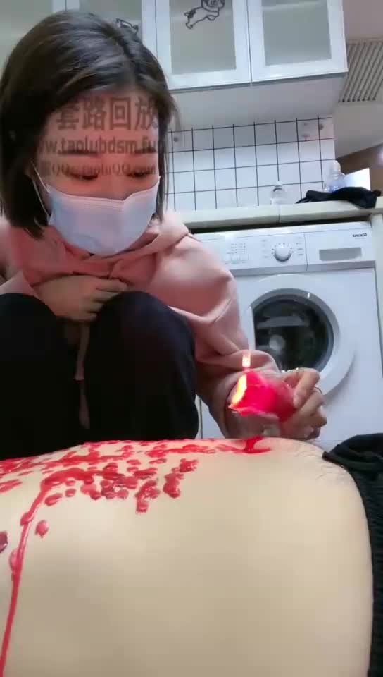 滴蜡封嘴 恋足 舔脚