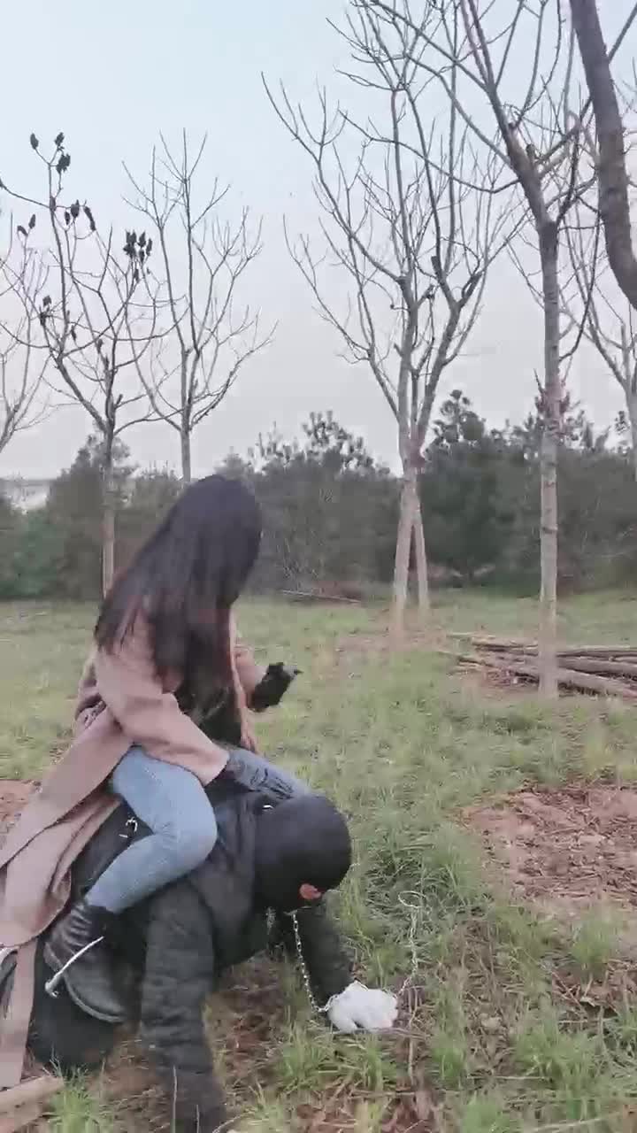 户外遛狗骑马活埋