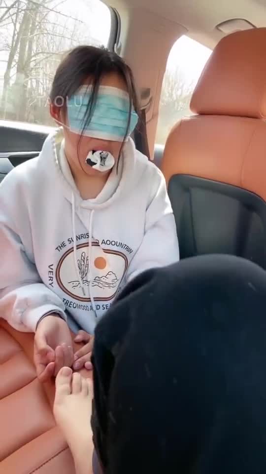 车内调教 闺蜜变母狗