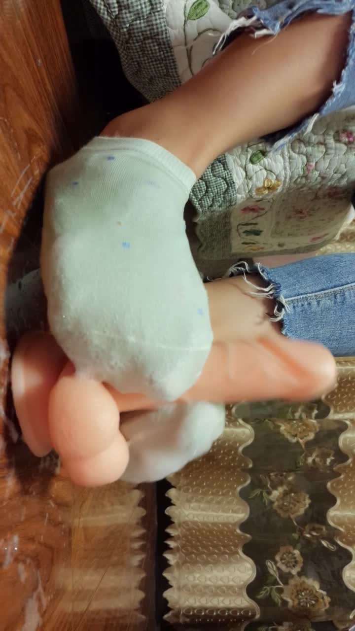 船袜小兔棉袜泡沫第一视角
