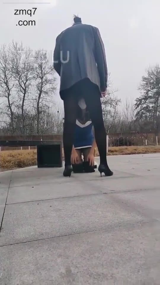 户外调教女奴 遇见好几个路人