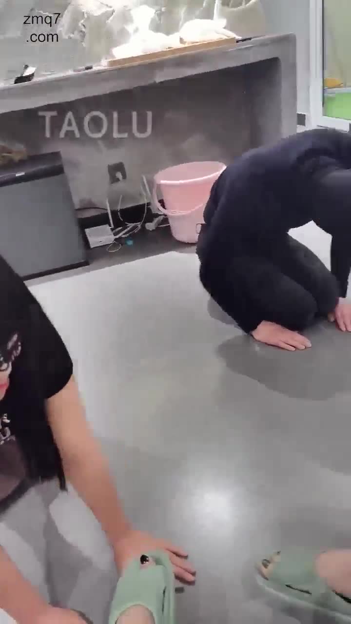 Three S's together, training the chicken slave girl