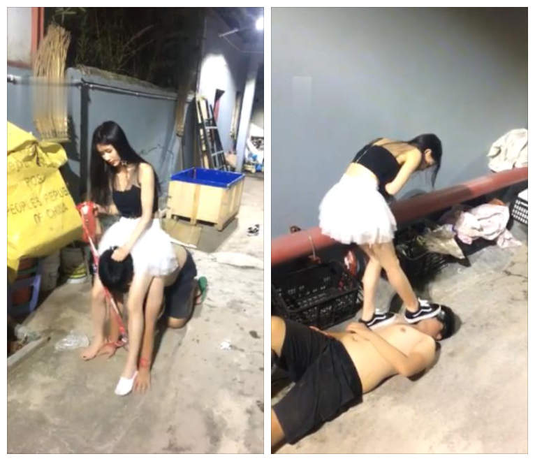 芷晴s-剧情：深夜被喂随无人巷子