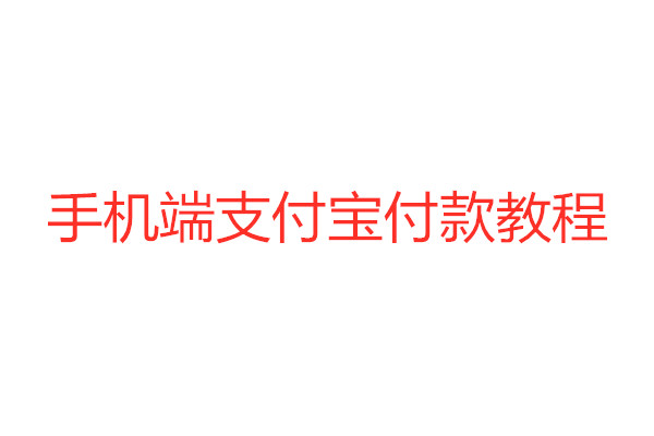 手机端付款教程
