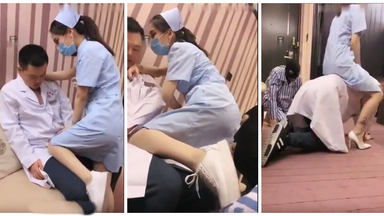 萱萱-剧情TJ：漂亮护士魅惑医生舔脚被病人发现