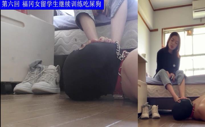第六回 福冈女留学生继续训练吃屎狗